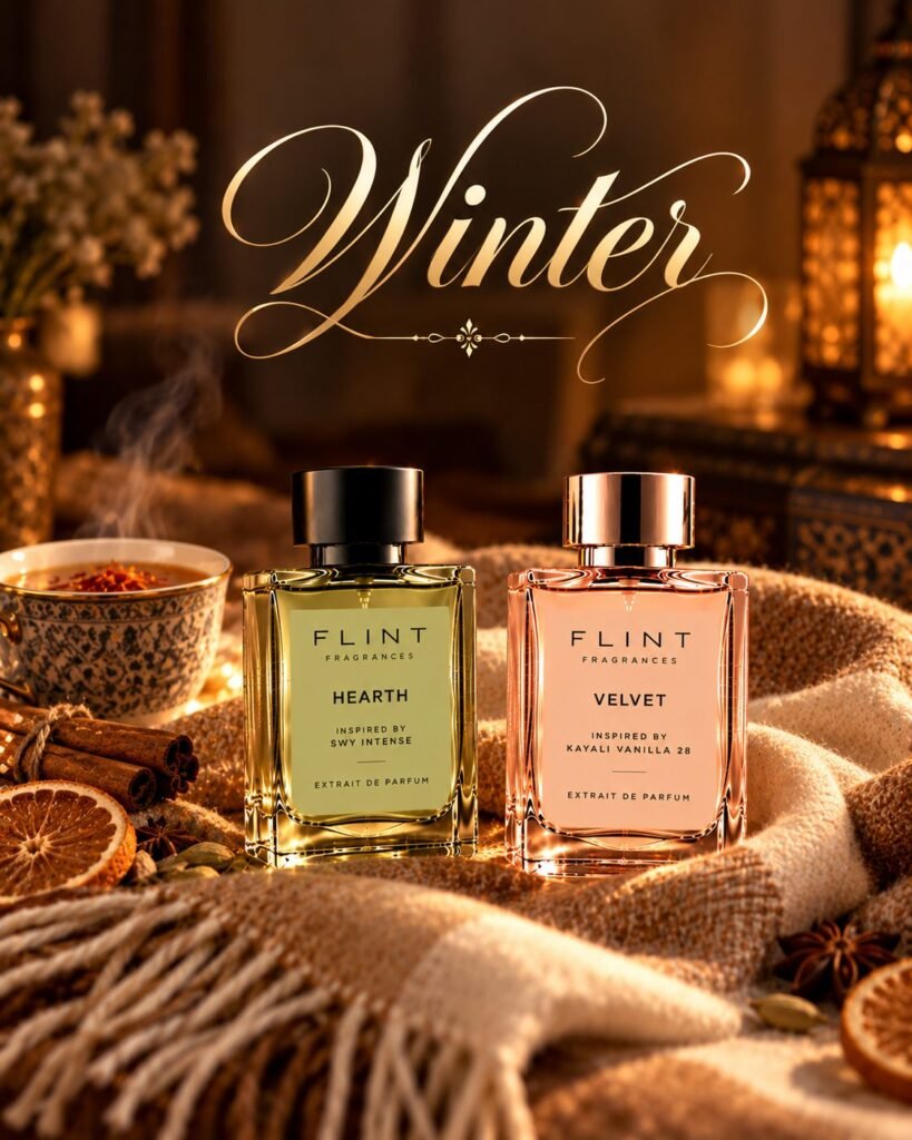 Flint Hearth and Velvet winter perfumes